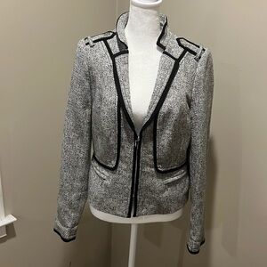 White House Black Market gray military inspired jacket